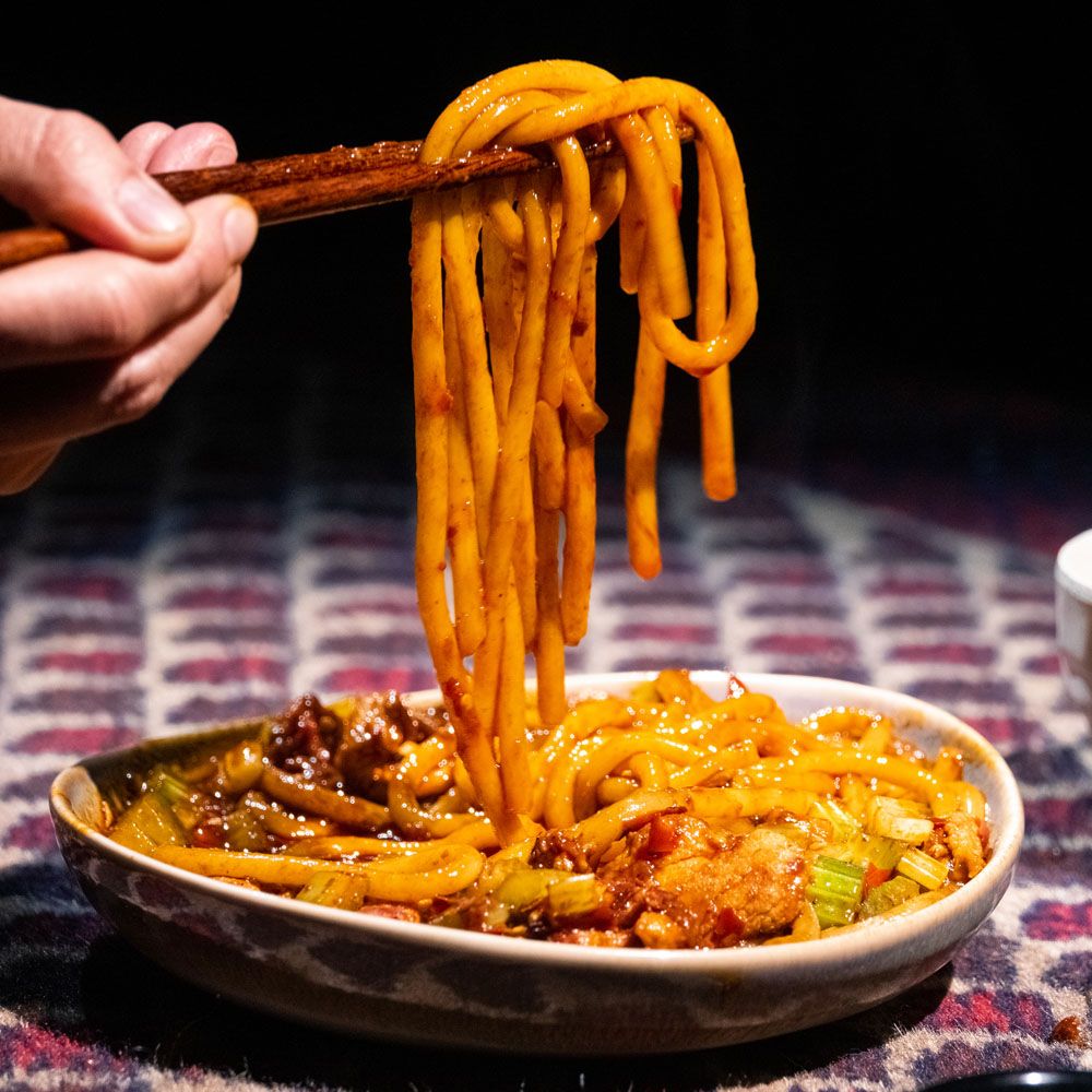 Volcano rice noodles